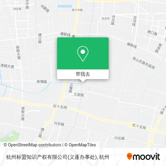 杭州标盟知识产权有限公司(义蓬办事处)地图