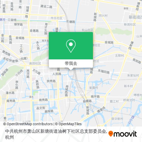 中共杭州市萧山区新塘街道油树下社区总支部委员会地图