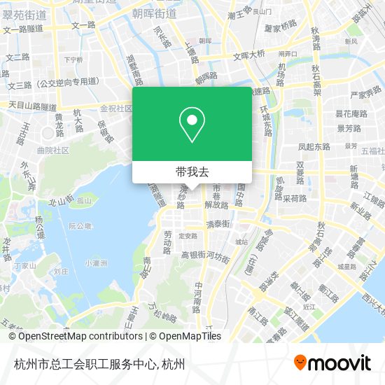 杭州市总工会职工服务中心地图