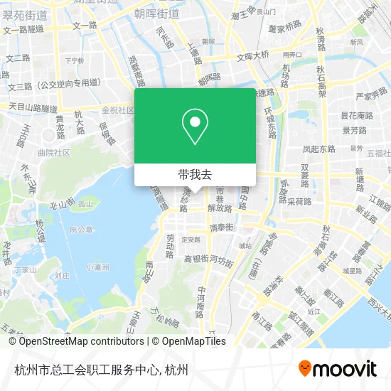 杭州市总工会职工服务中心地图