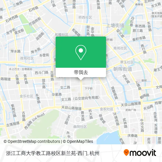 浙江工商大学教工路校区新兰苑-西门地图
