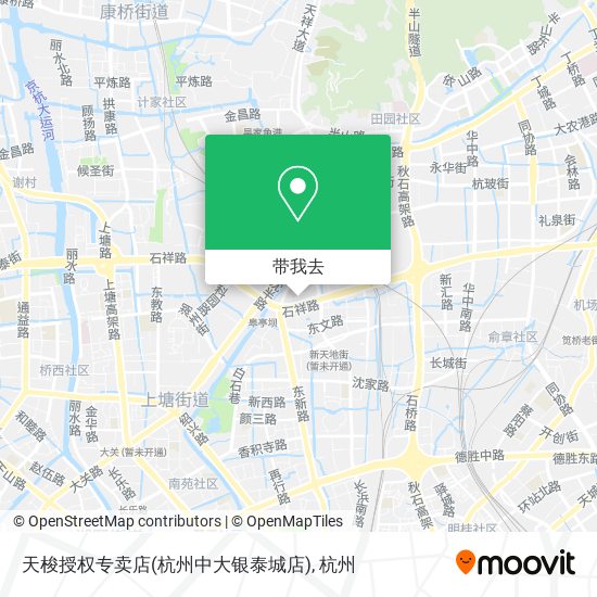 天梭授权专卖店(杭州中大银泰城店)地图