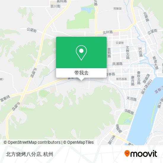 北方烧烤八分店地图
