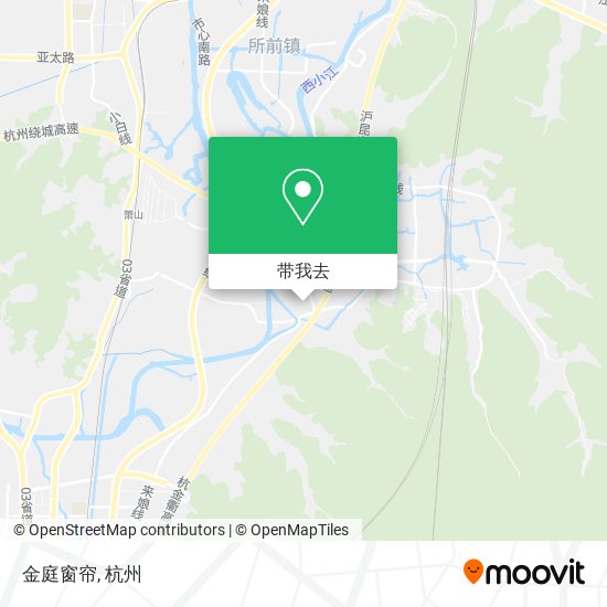 金庭窗帘地图