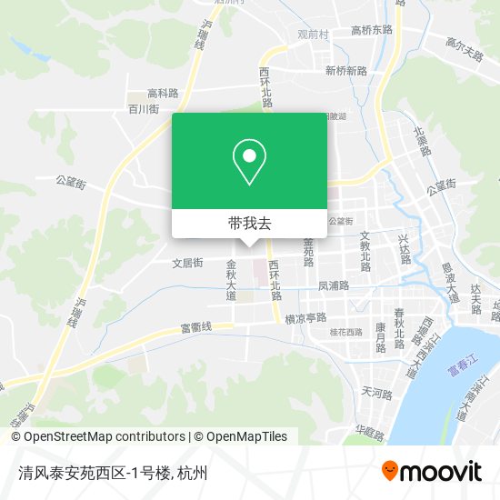 清风泰安苑西区-1号楼地图