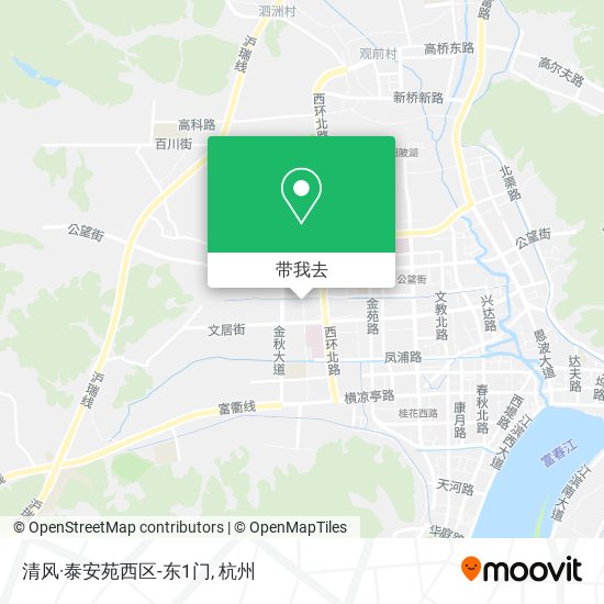 清风·泰安苑西区-东1门地图