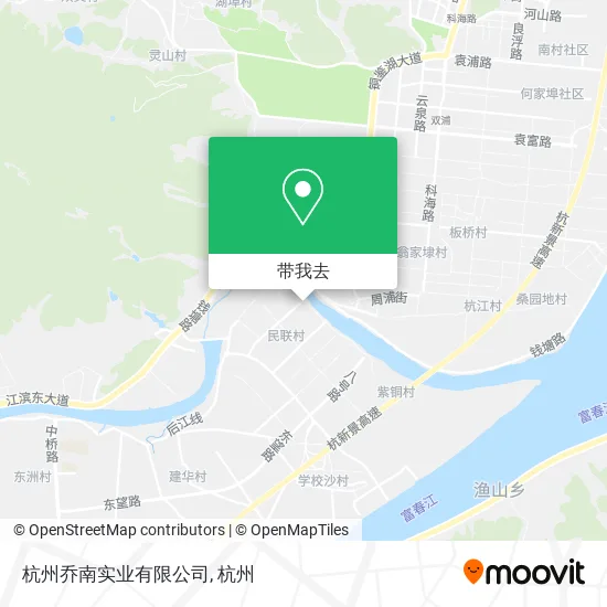 杭州乔南实业有限公司地图