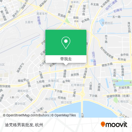 迪梵格男装批发地图
