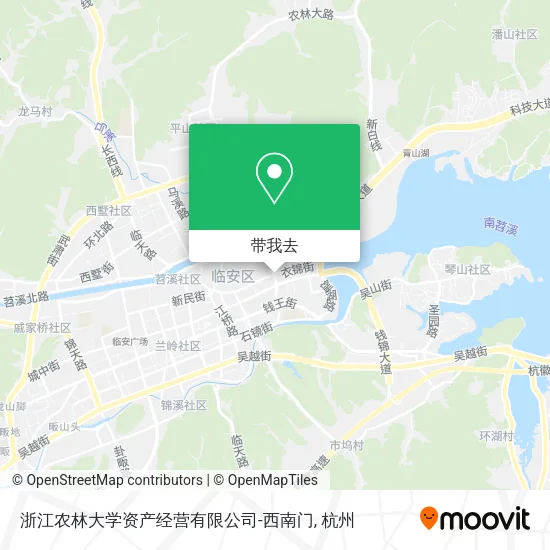 浙江农林大学资产经营有限公司-西南门地图