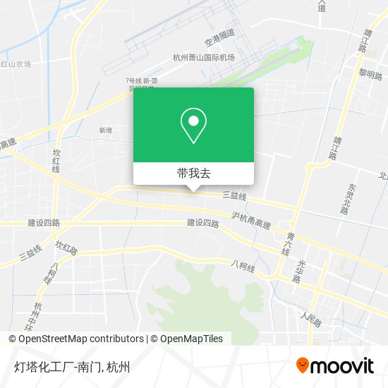 灯塔化工厂-南门地图