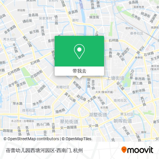 蓓蕾幼儿园西塘河园区-西南门地图