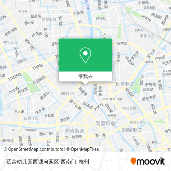 蓓蕾幼儿园西塘河园区-西南门地图
