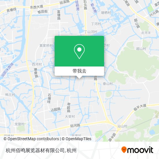 杭州佰鸣展览器材有限公司地图