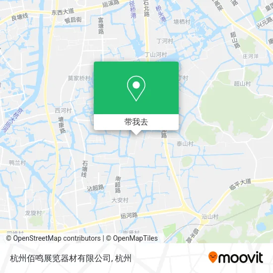 杭州佰鸣展览器材有限公司地图