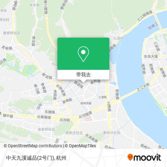 中天九溪诚品(2号门)地图