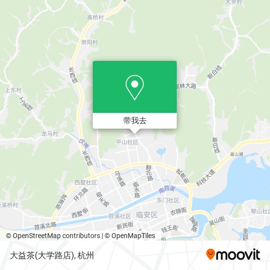 大益茶(大学路店)地图