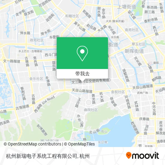杭州新瑞电子系统工程有限公司地图