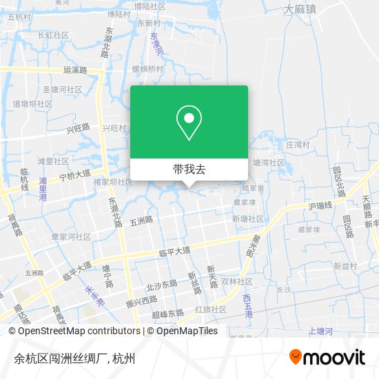余杭区闯洲丝绸厂地图