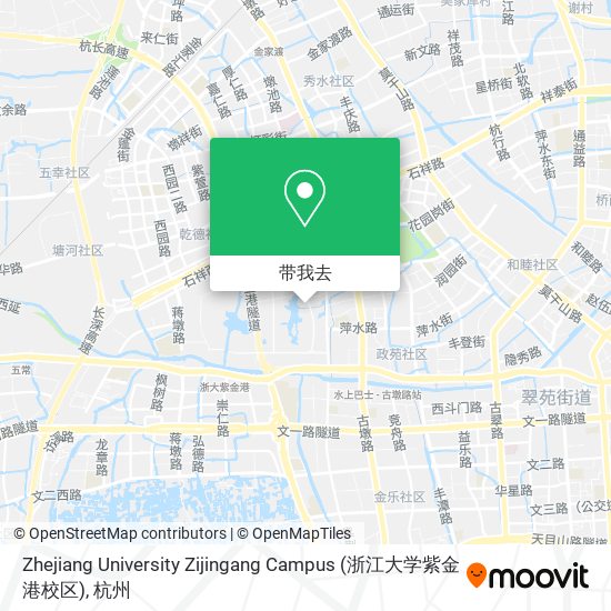 Zhejiang University Zijingang Campus (浙江大学紫金港校区)地图