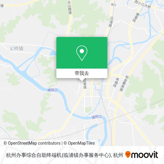 杭州办事综合自助终端机(临浦镇办事服务中心)地图