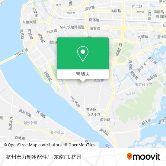 杭州宏力制冷配件厂-东南门地图
