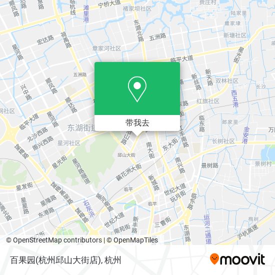 百果园(杭州邱山大街店)地图