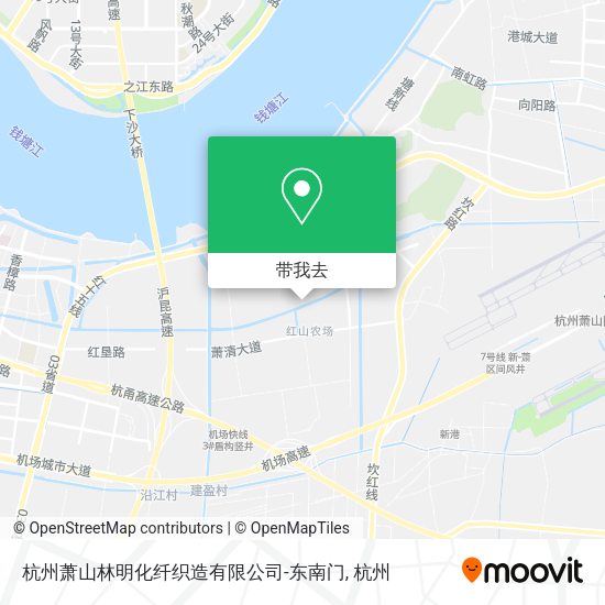 杭州萧山林明化纤织造有限公司-东南门地图