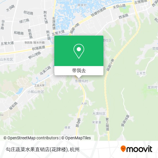 勾庄蔬菜水果直销店(花牌楼)地图