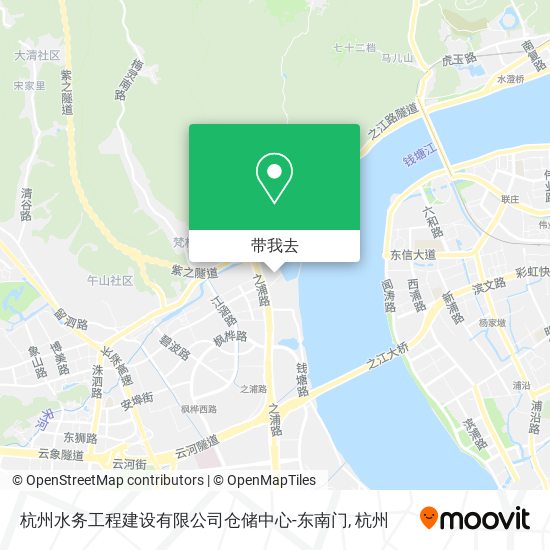 杭州水务工程建设有限公司仓储中心-东南门地图