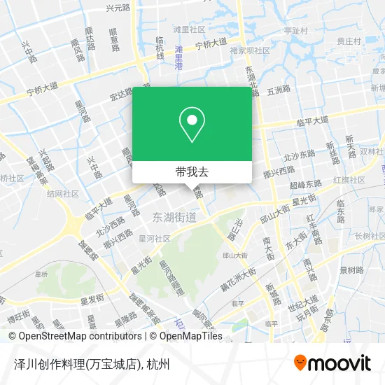 泽川创作料理(万宝城店)地图