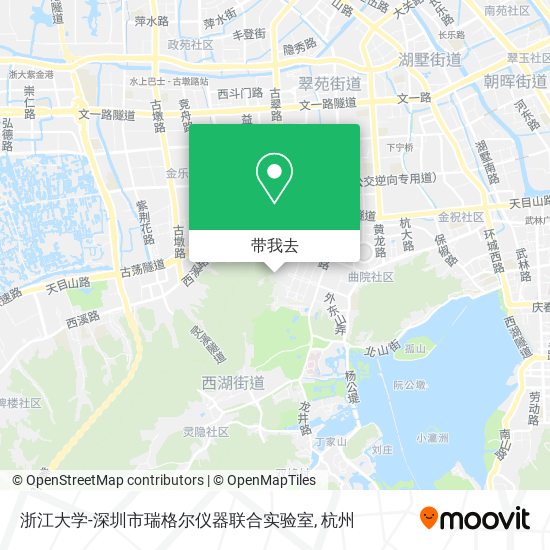 浙江大学-深圳市瑞格尔仪器联合实验室地图
