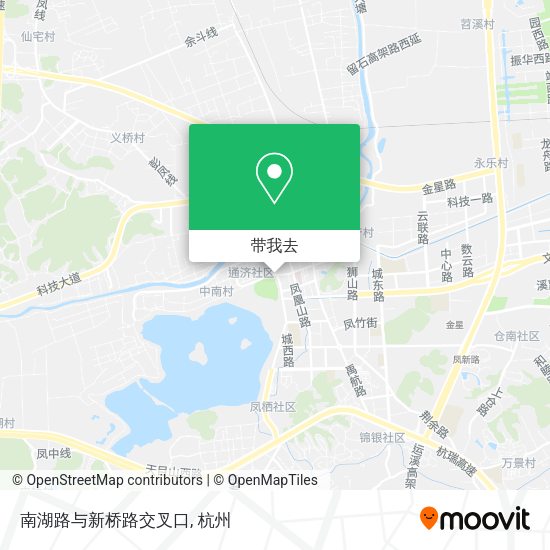 南湖路与新桥路交叉口地图