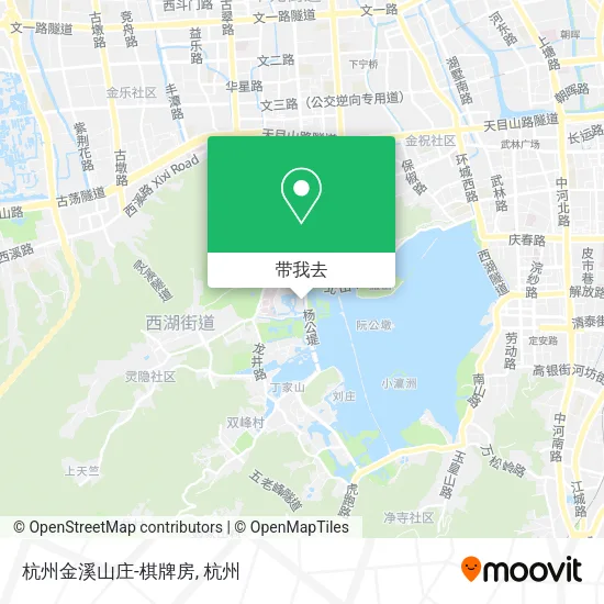 杭州金溪山庄-棋牌房地图