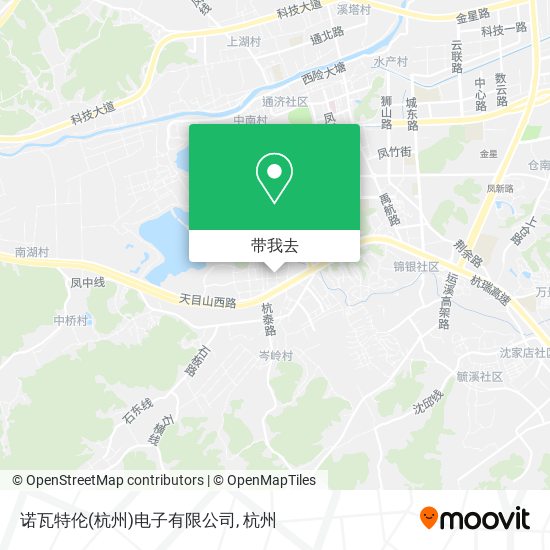 诺瓦特伦(杭州)电子有限公司地图