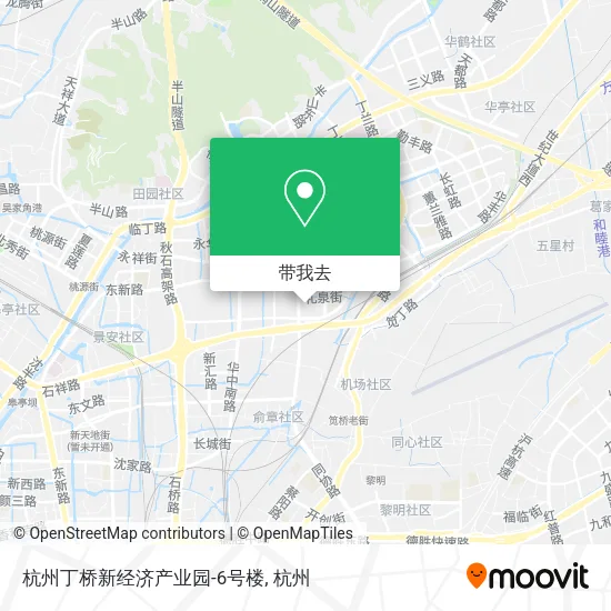 杭州丁桥新经济产业园-6号楼地图