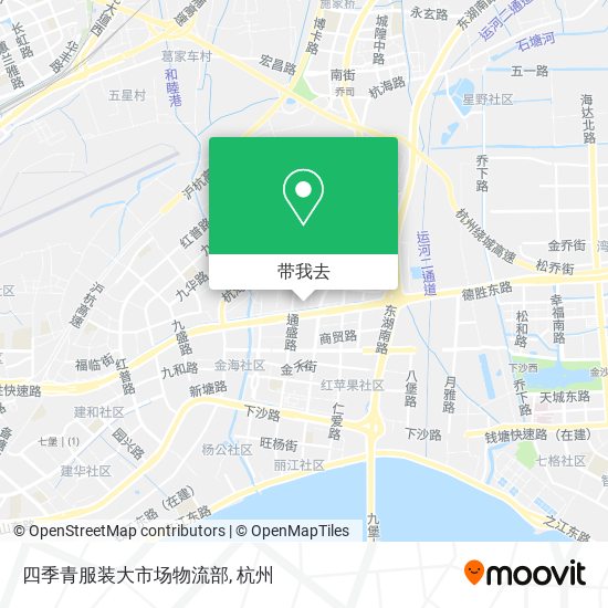 四季青服装大市场物流部地图