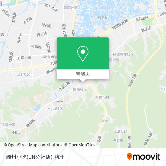 嵊州小吃(UN公社店)地图