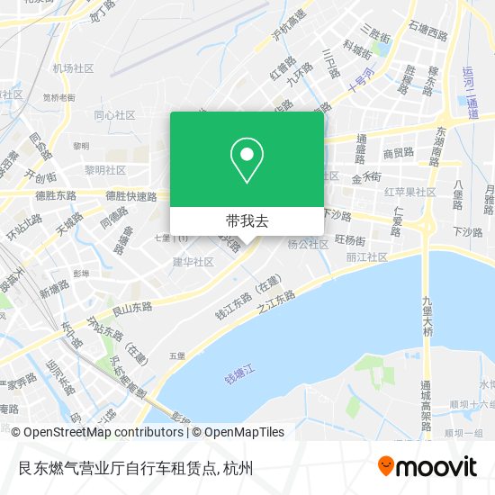 艮东燃气营业厅自行车租赁点地图