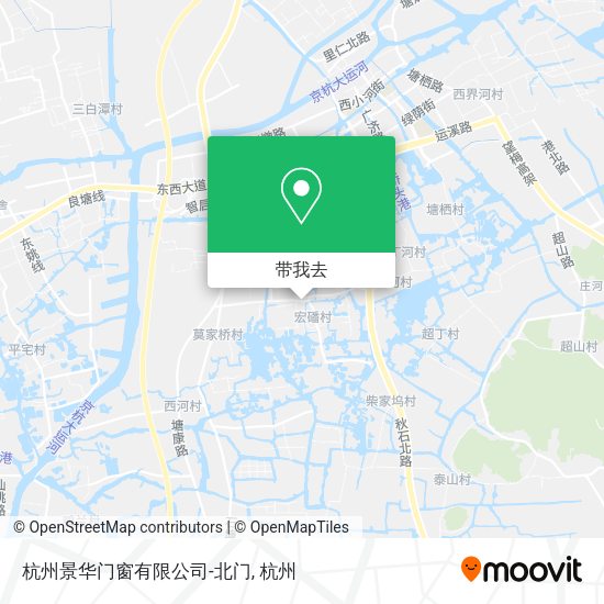 杭州景华门窗有限公司-北门地图