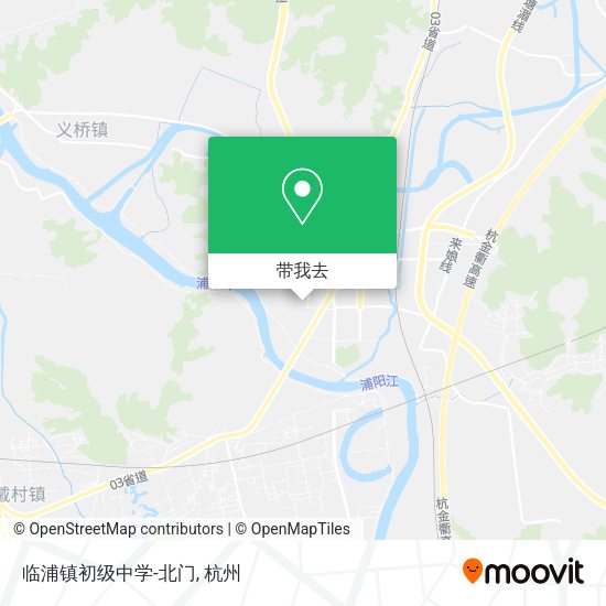 临浦镇初级中学-北门地图
