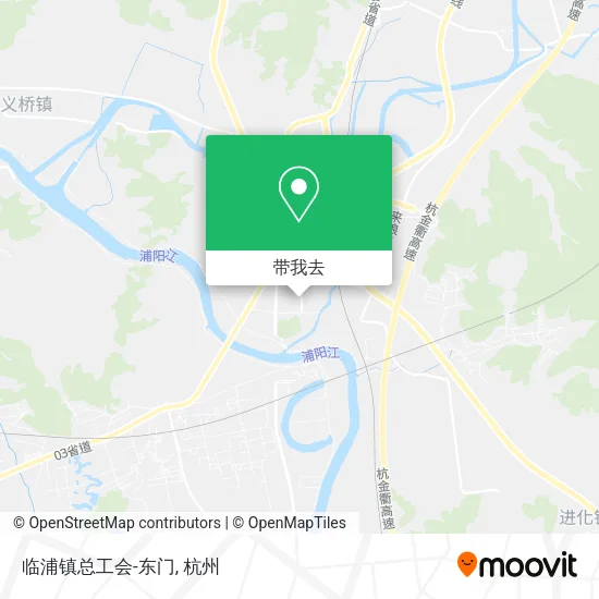 临浦镇总工会-东门地图