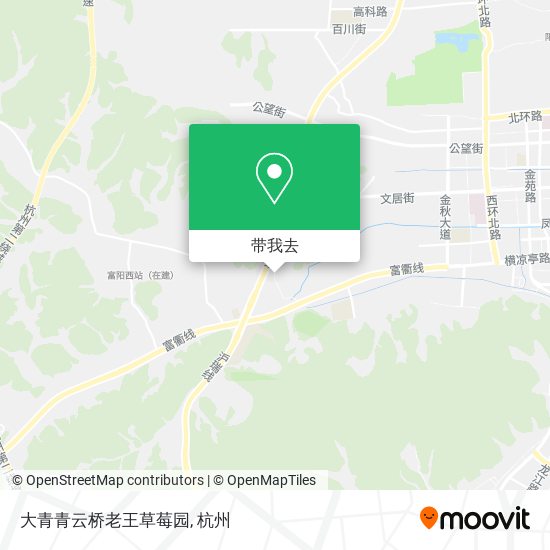 大青青云桥老王草莓园地图