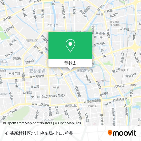 仓基新村社区地上停车场-出口地图