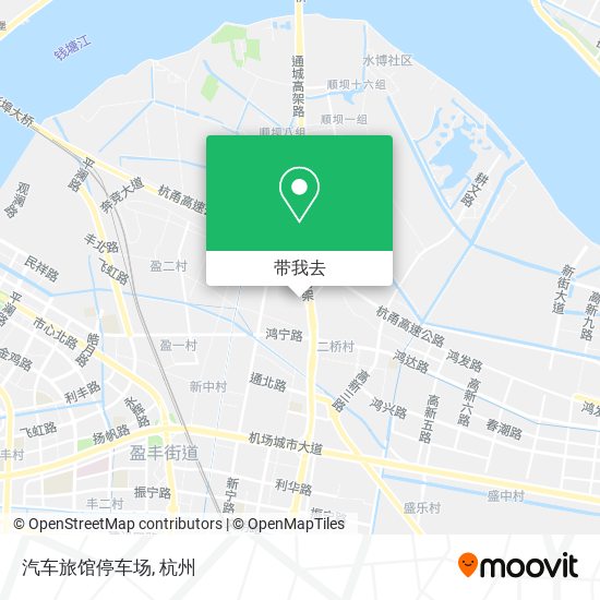 汽车旅馆停车场地图