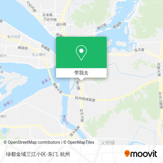 绿都金域三江小区-东门地图