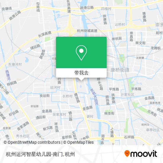 杭州运河智星幼儿园-南门地图