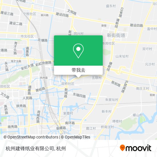 杭州建锋纸业有限公司地图