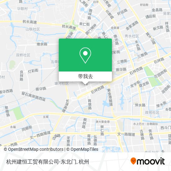 杭州建恒工贸有限公司-东北门地图