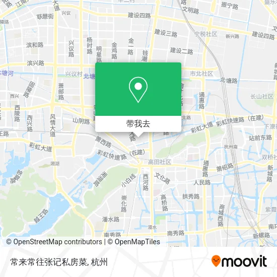 常来常往张记私房菜地图
