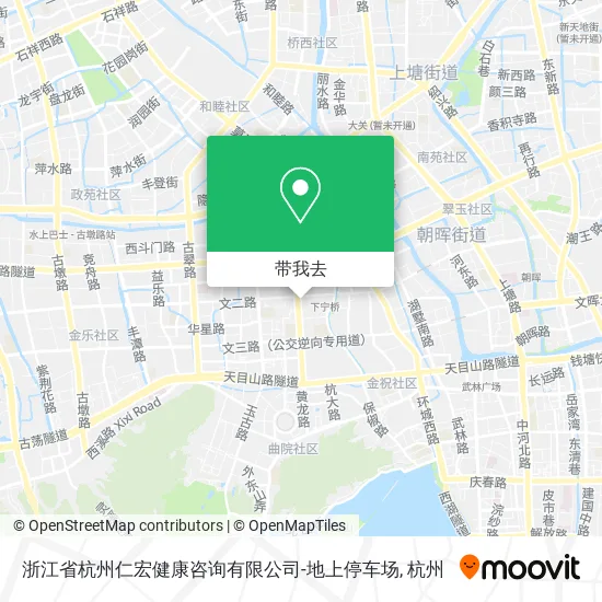 浙江省杭州仁宏健康咨询有限公司-地上停车场地图